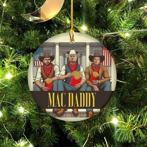 Trump Make America Lovin It Again Circle Ornament Trump Thug Life Ornament
